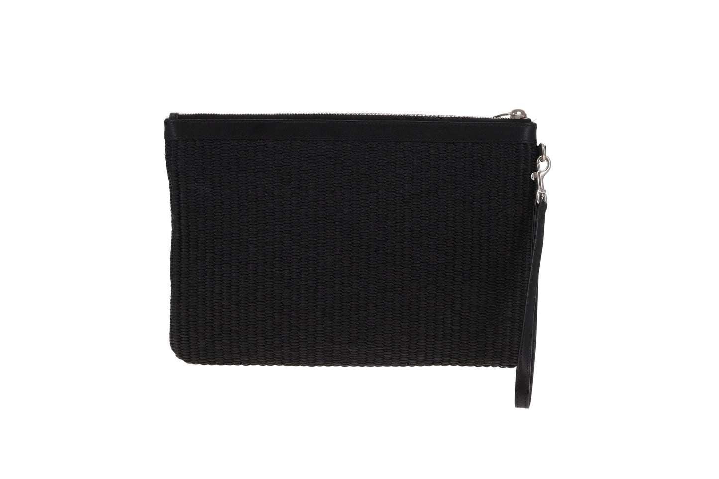 Saint Laurent Rive Gauche Raffia Pouch