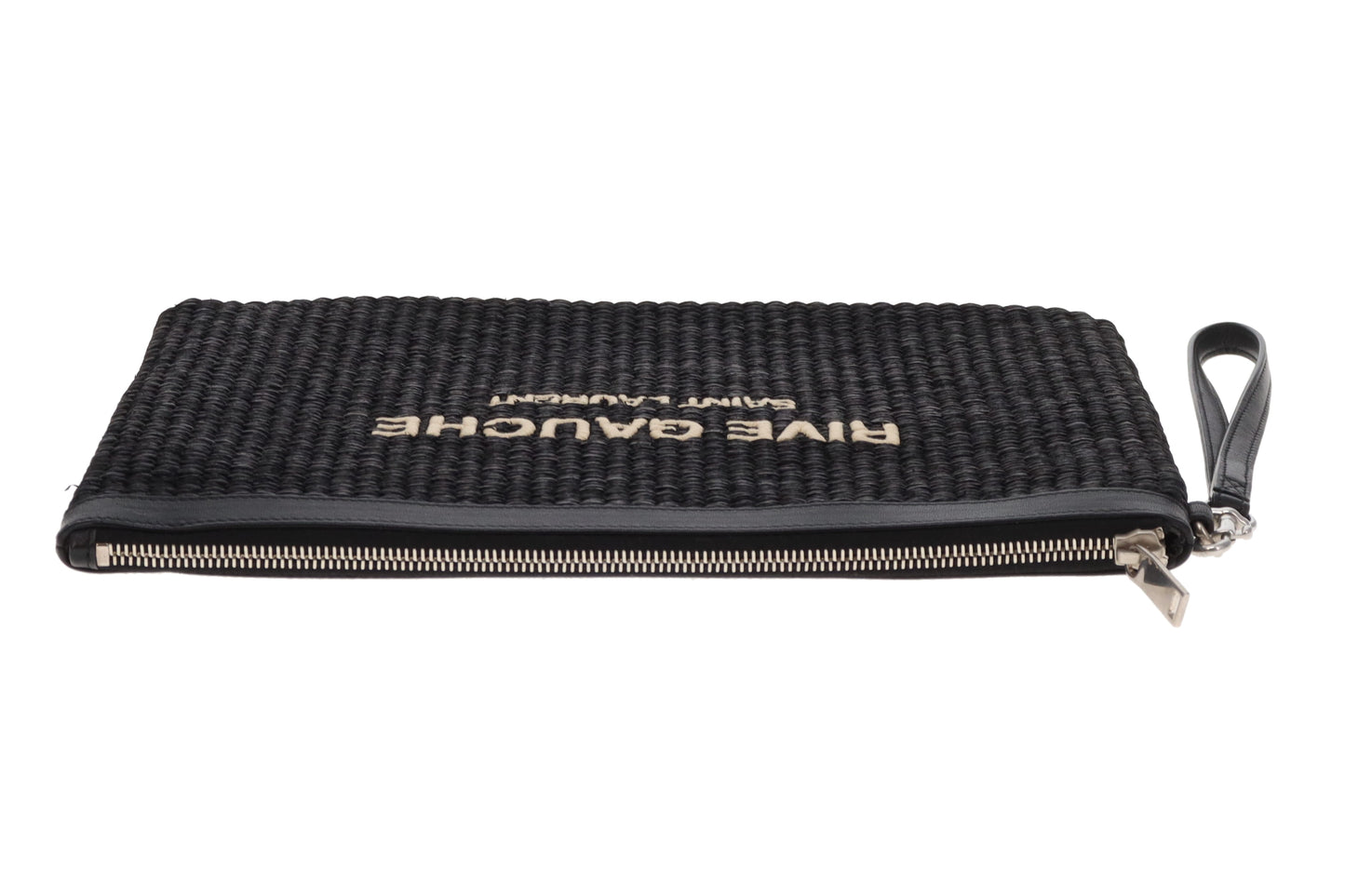 Saint Laurent Rive Gauche Raffia Pouch
