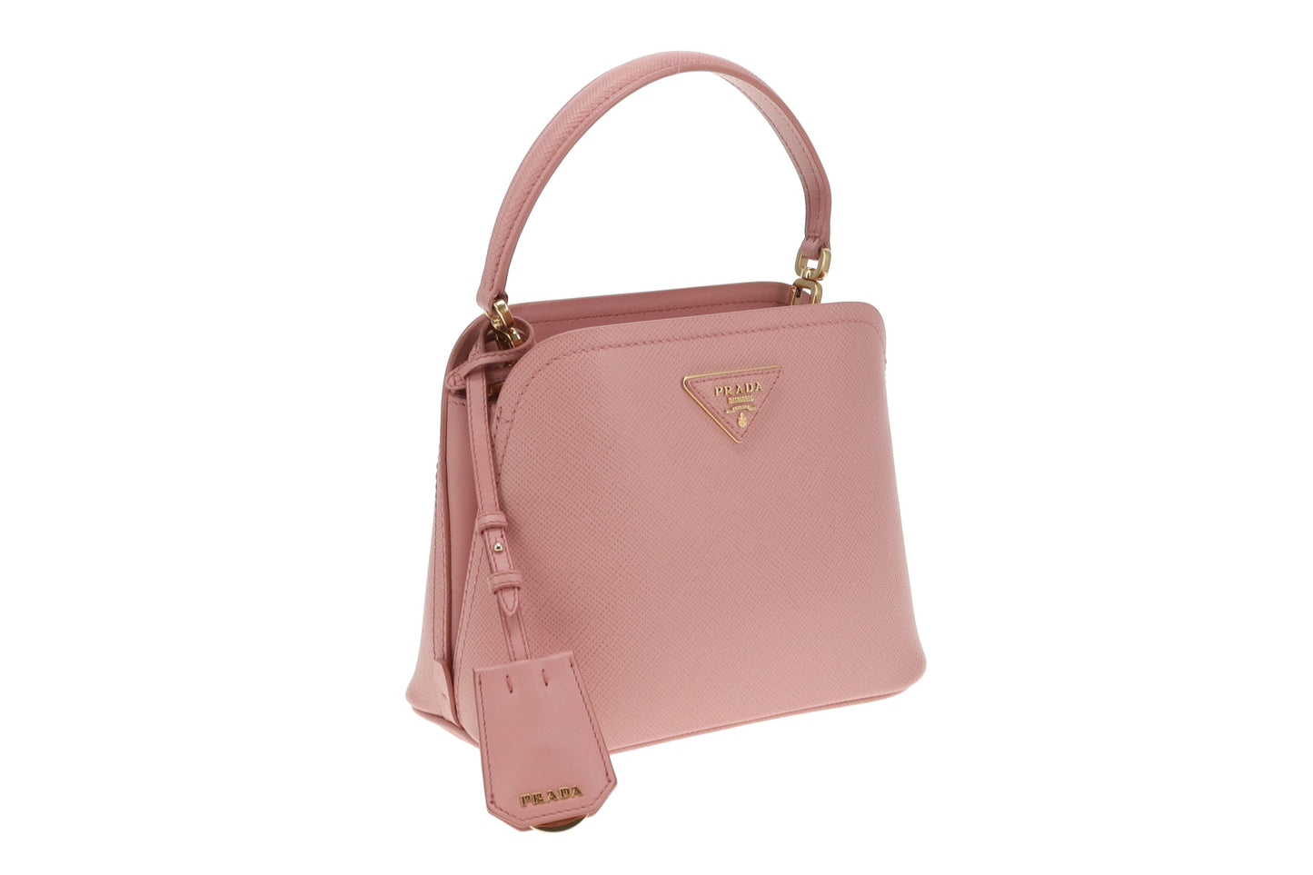 Prada Pesco Saffiano Cuir 2 Way Small Tote