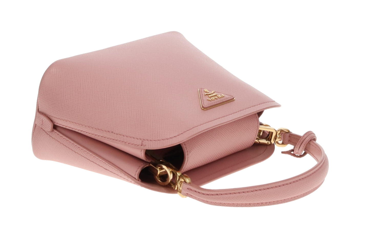 Prada Pesco Saffiano Cuir 2 Way Small Tote