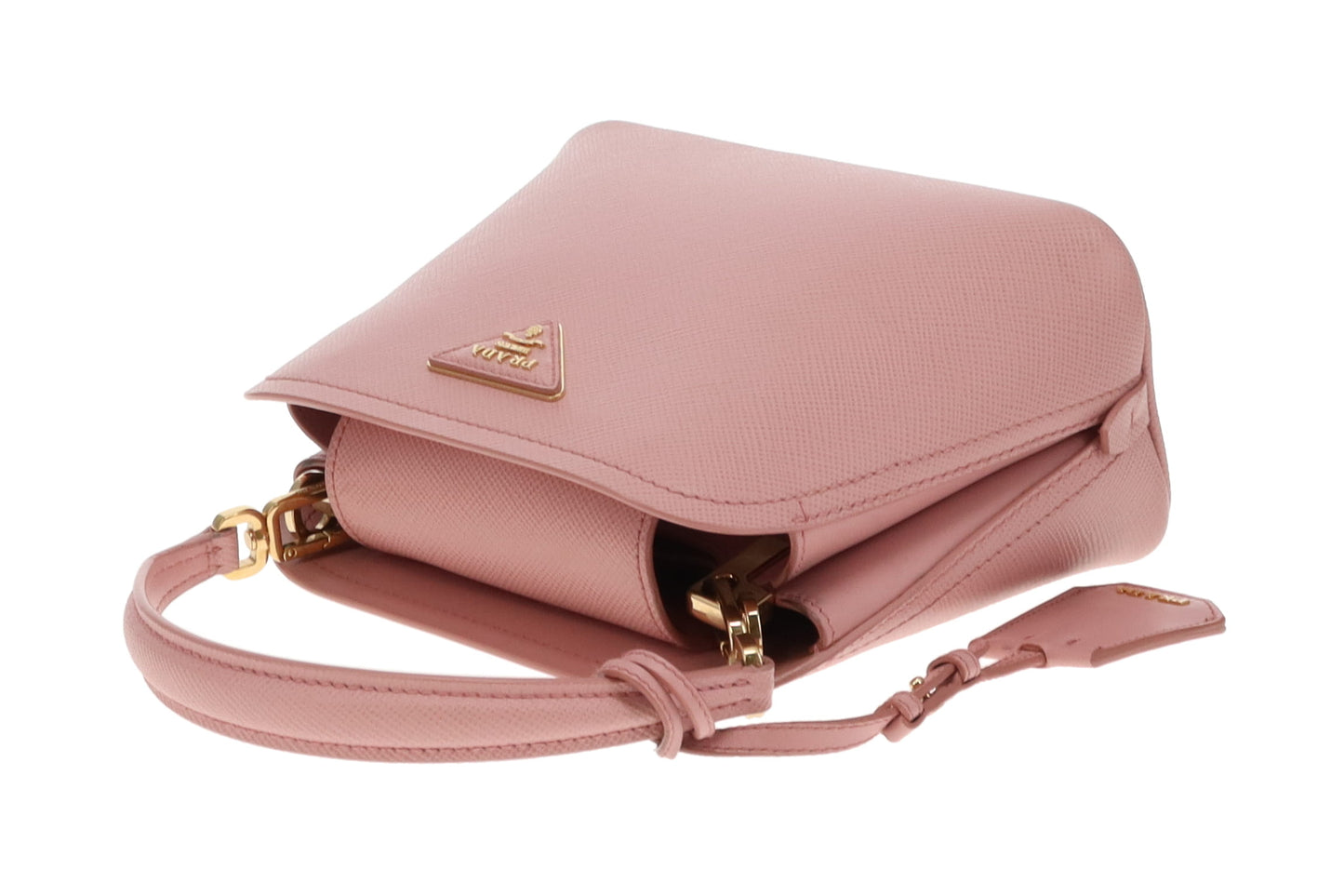 Prada Pesco Saffiano Cuir 2 Way Small Tote