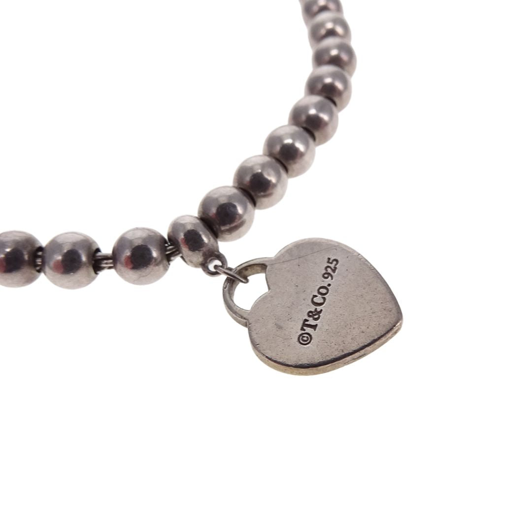 Tiffany & Co RTT Beaded Bracelet Sterling Silver