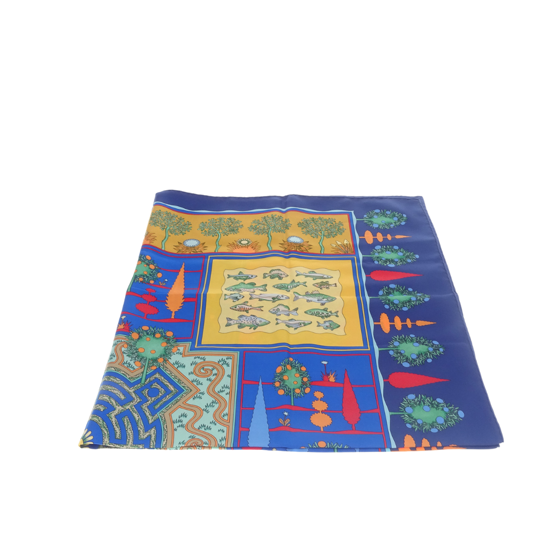 Hermes 100% Silk Paridaiza 90cm Scarf