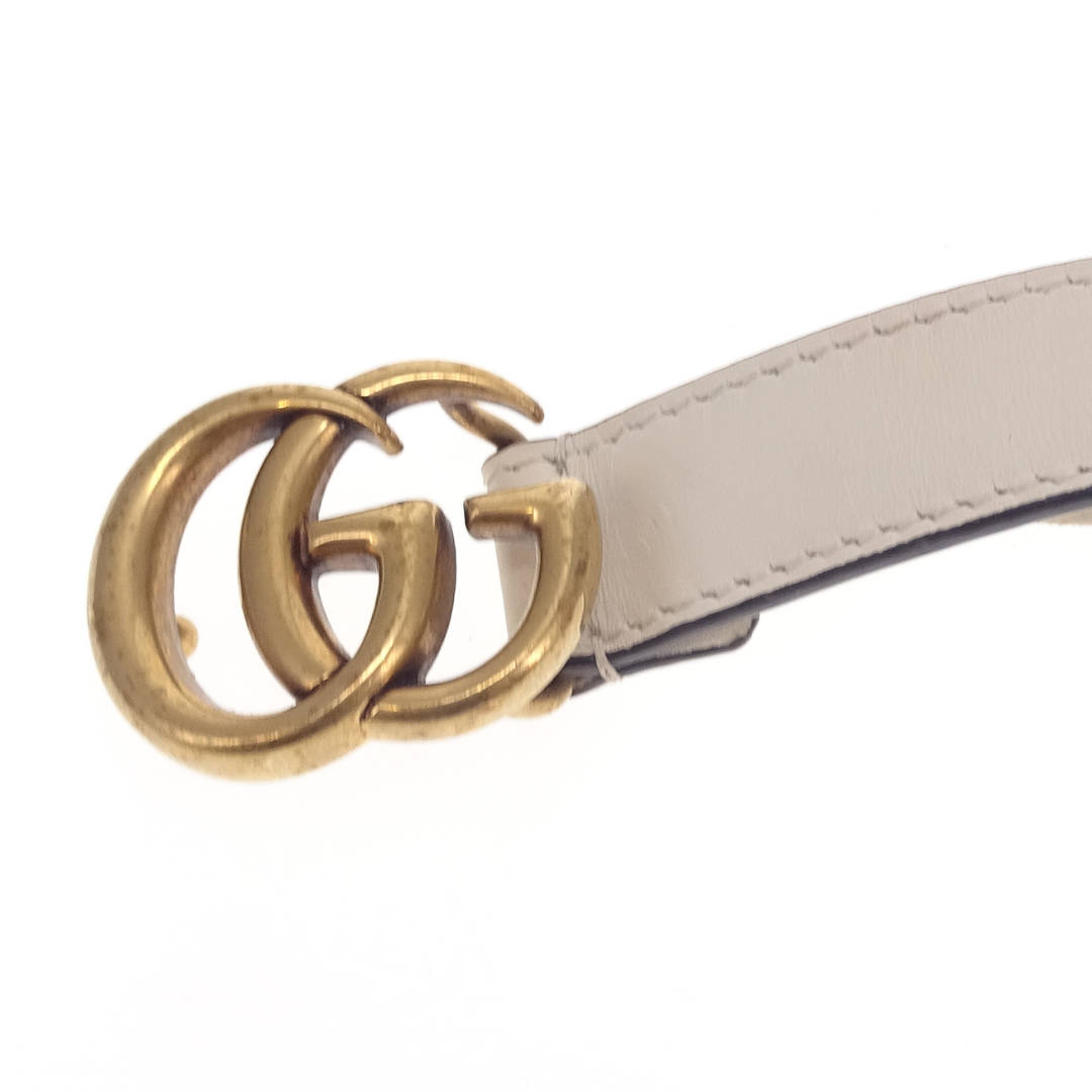 Gucci Cream Thin Marmont Belt 100cm