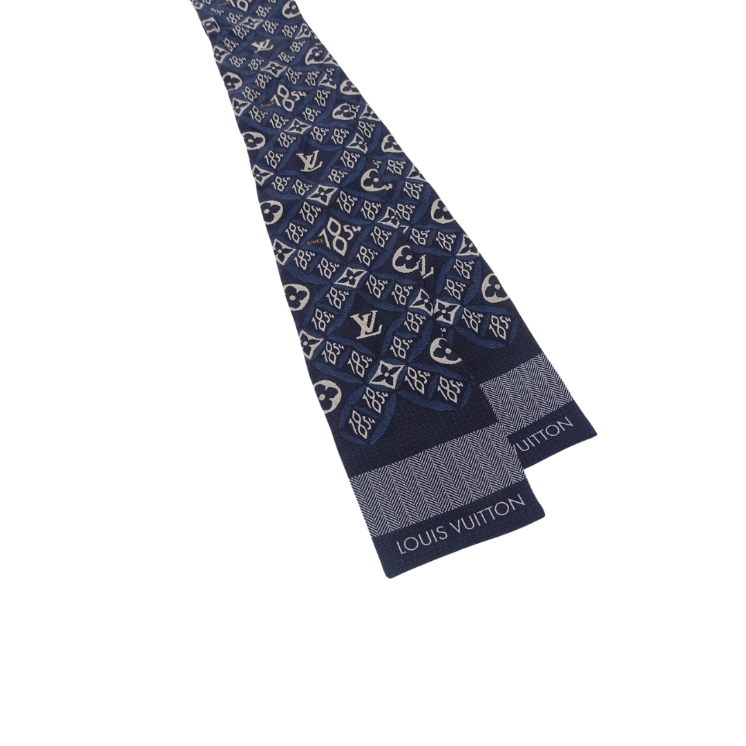 Louis Vuitton Since 1854 Navy Silk Bandeau