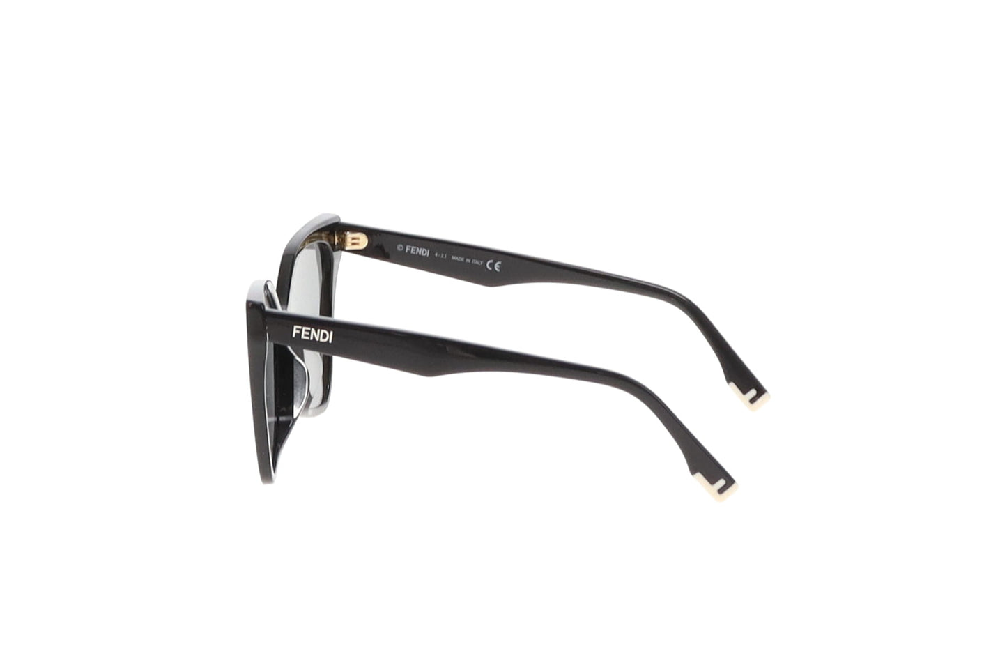Fendi Cat Eye Modern Black Runway Sunglasses