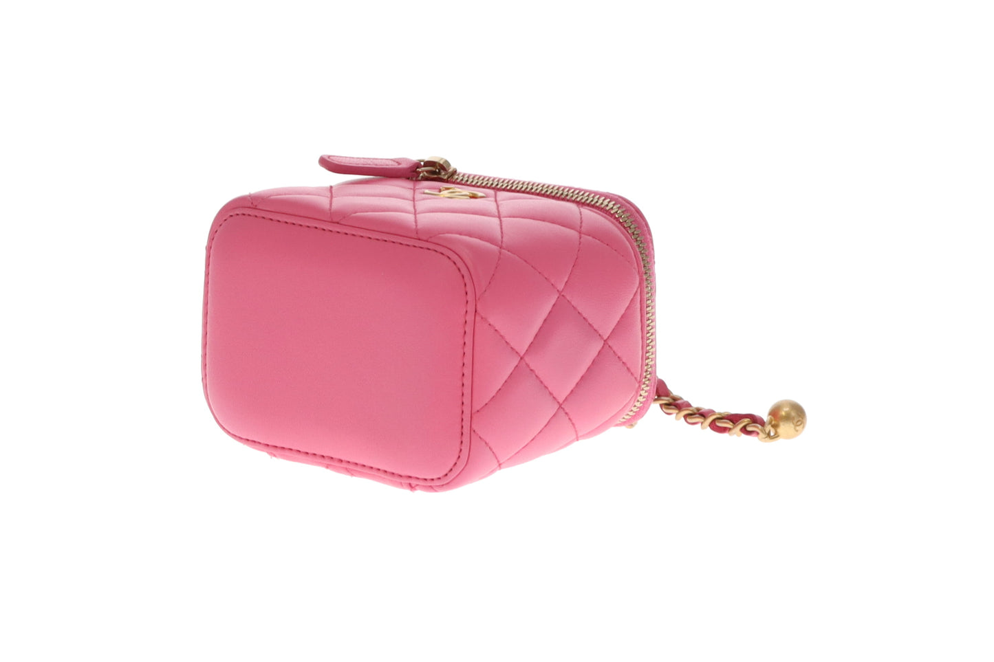 Chanel Vanity Pearl Crush Mini Pink Lambskin GHW 2019
