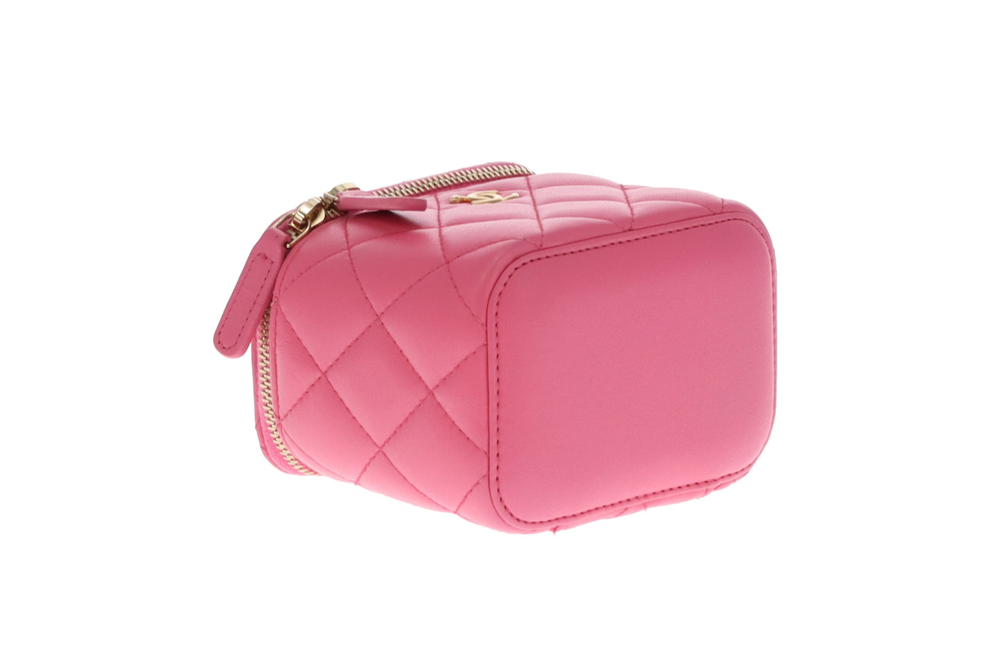 Chanel Vanity Pearl Crush Mini Pink Lambskin GHW 2019