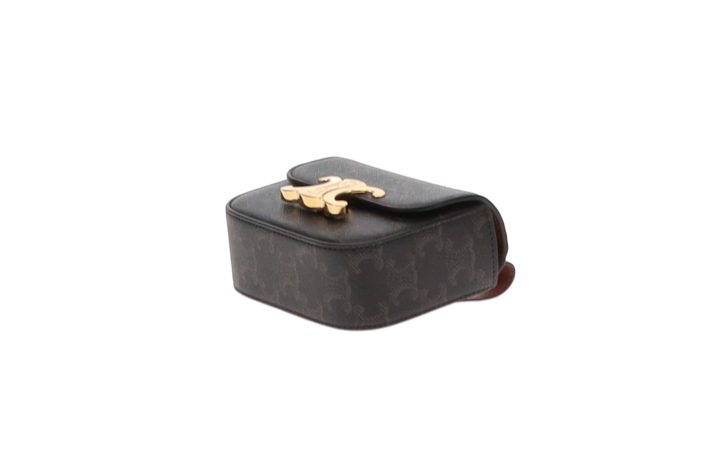 Celine Belt Bag Triomphe Belt In Triomphe Canvas & Calfskin Size 80cm Belt