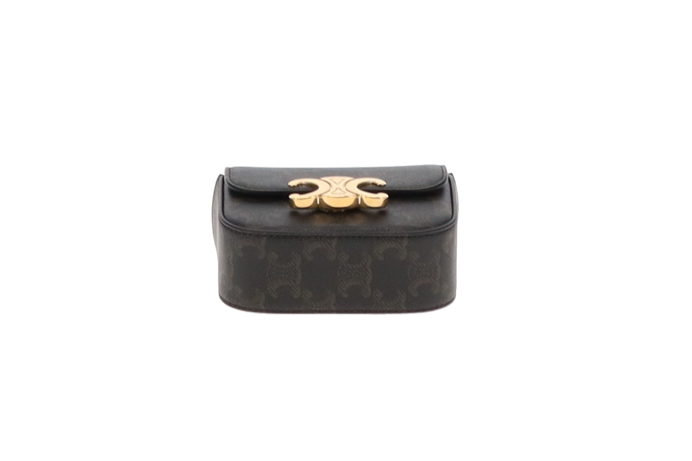 Celine Belt Bag Triomphe Belt In Triomphe Canvas & Calfskin Size 80cm Belt