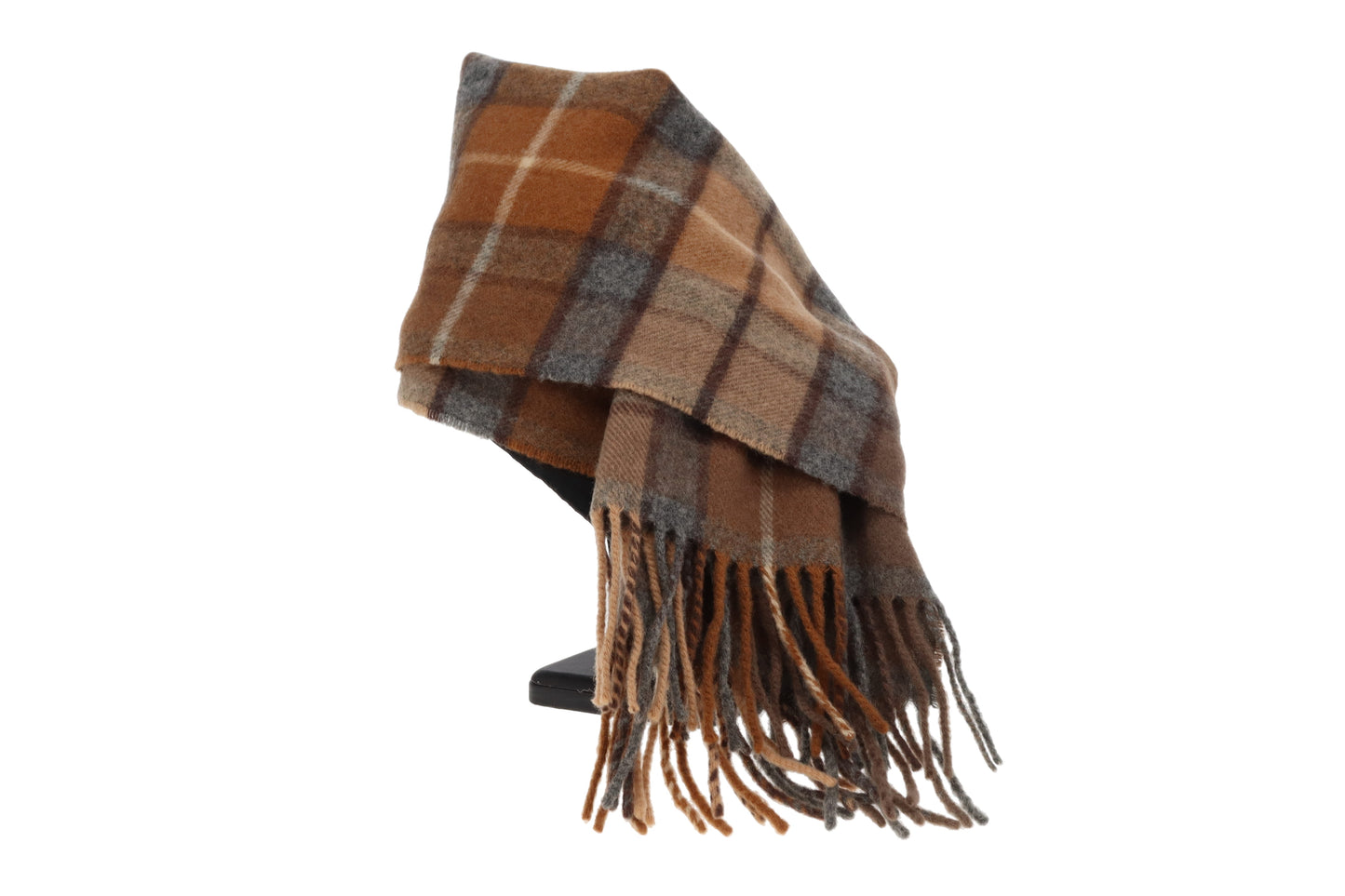 Burberry Lambswool Scarf Vintage Brown & Green Check
