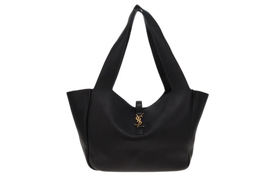 Saint Laurent Bea Tote Black Leather GHW