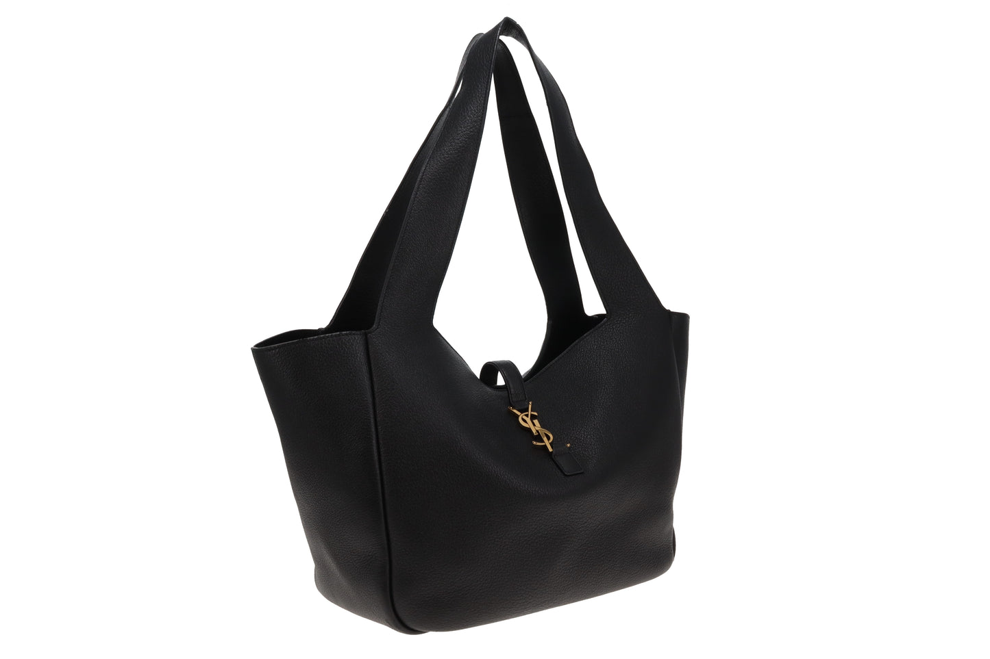 Saint Laurent Bea Tote Black Leather GHW