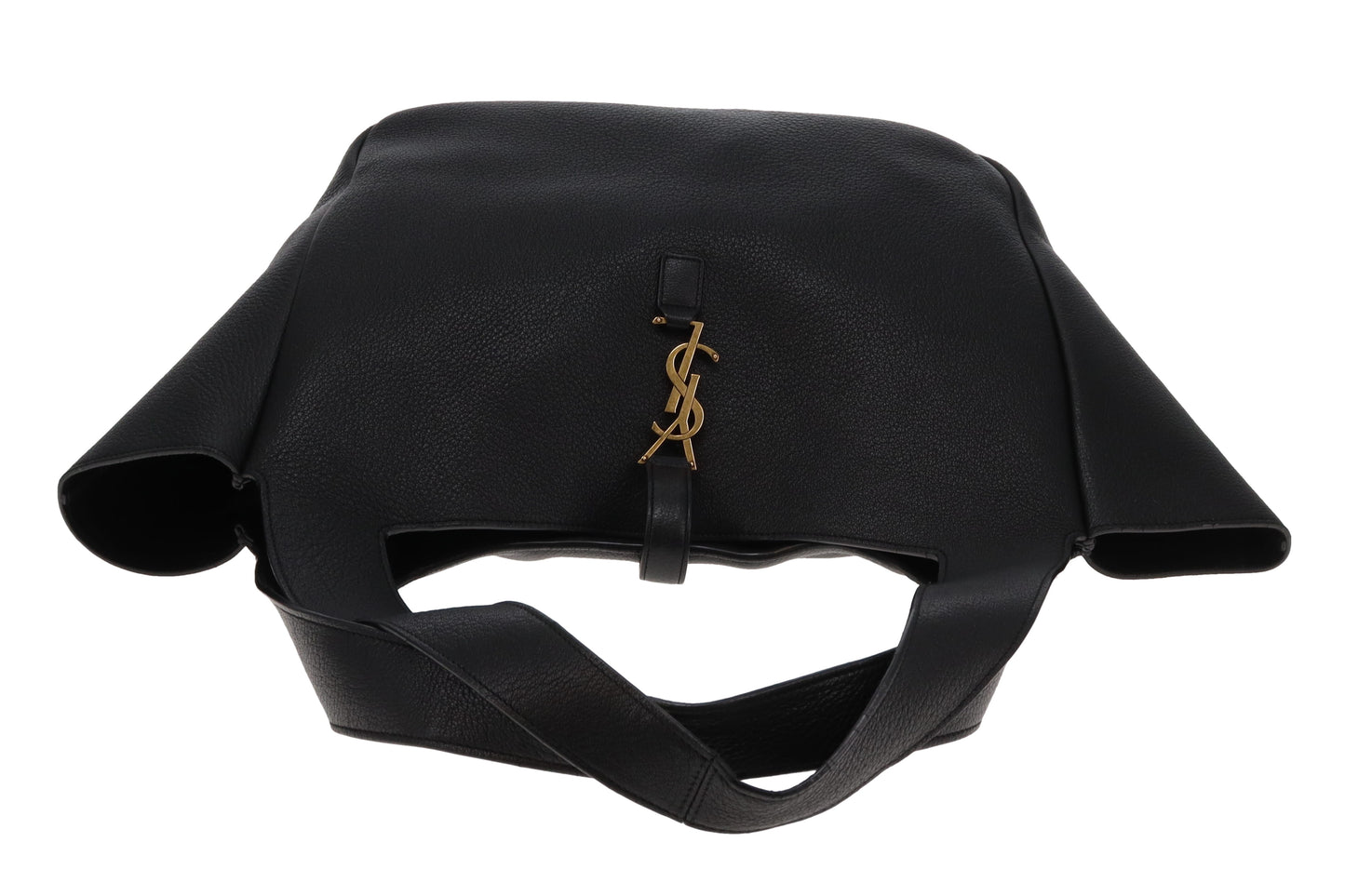 Saint Laurent Bea Tote Black Leather GHW