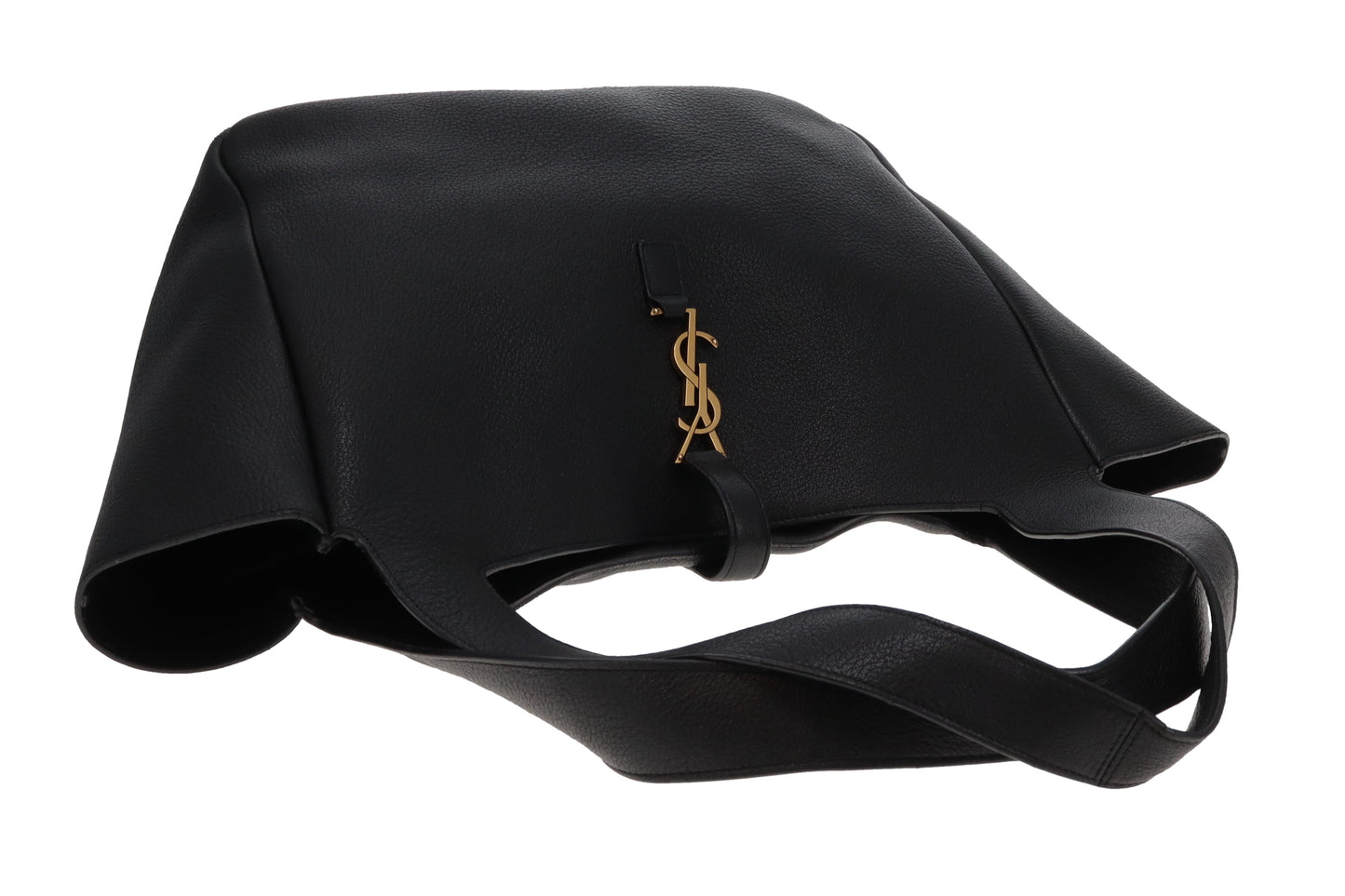 Saint Laurent Bea Tote Black Leather GHW