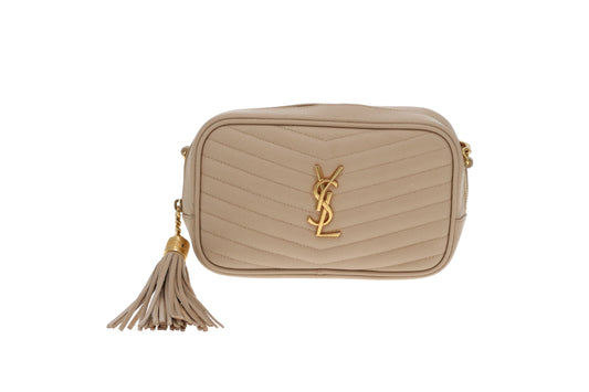 Saint Laurent Lou Mini Matelasse Leather Shoulder Bag