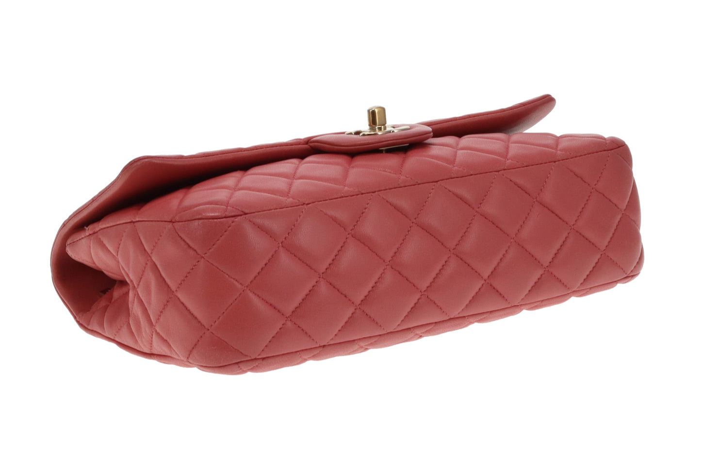 Chanel Classic Single Flap Medium Valentine Charms Pink Lambskin GHW