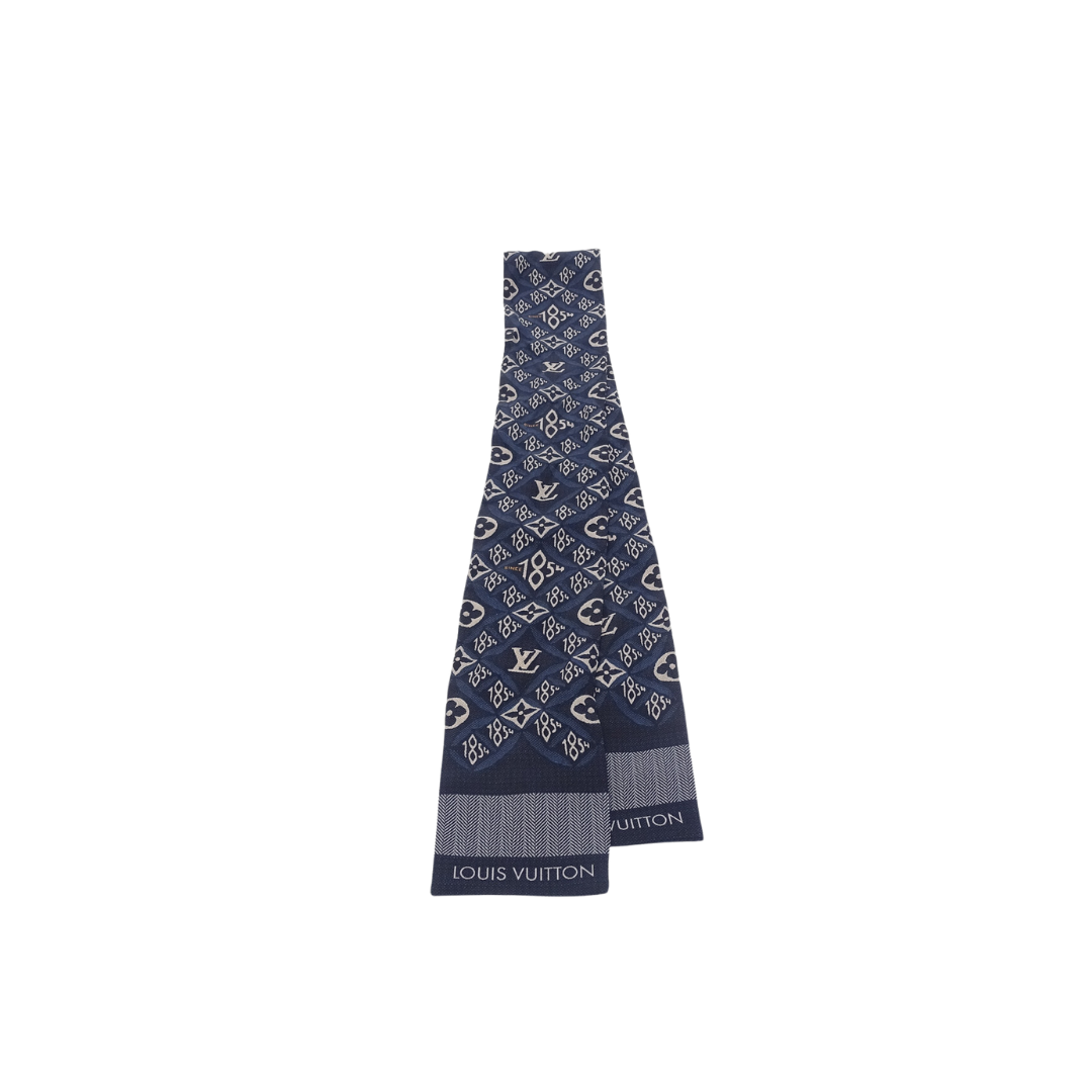 Louis Vuitton Since 1854 Navy Silk Bandeau