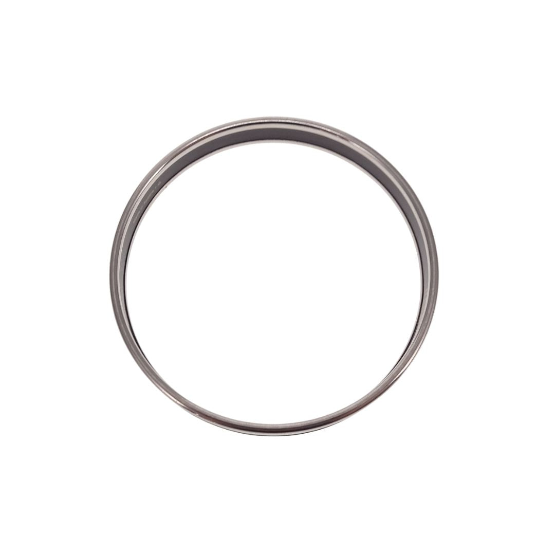 Hermes Printed Enamel Bangle Narrow Black Small