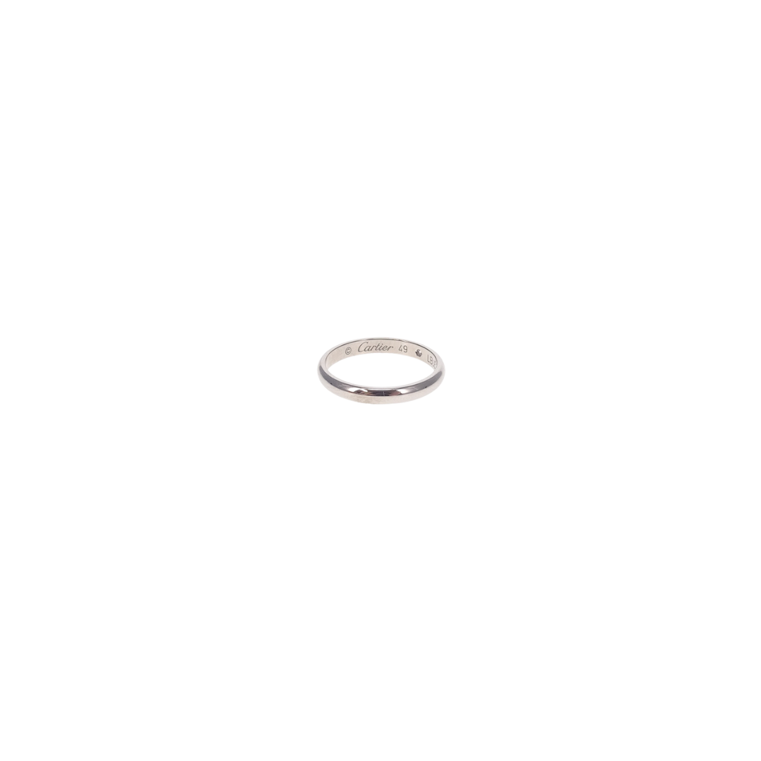 Cartier Platnium Alliance 1895 Ring with Diamond Size 49