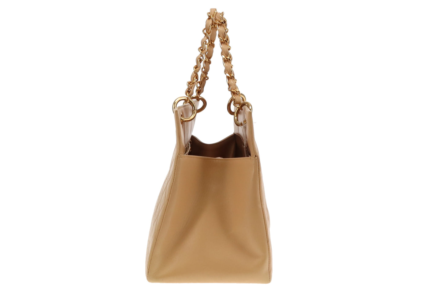Chanel Beige Leather GHW Vintage Grand Timeless Tote 1996/97