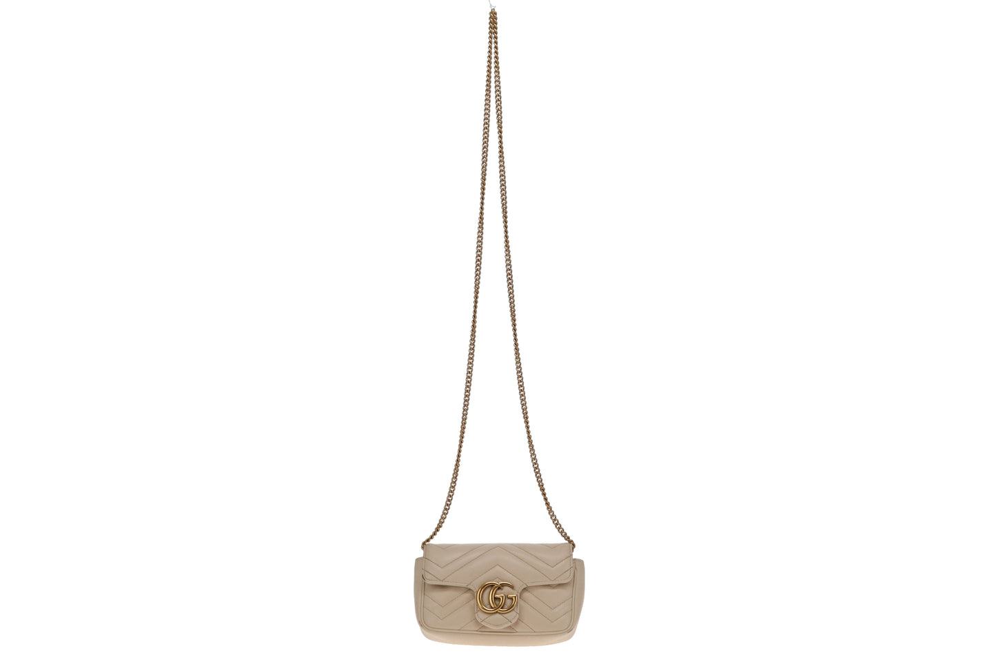 Gucci Cream GHW Super Mini Marmont Bag