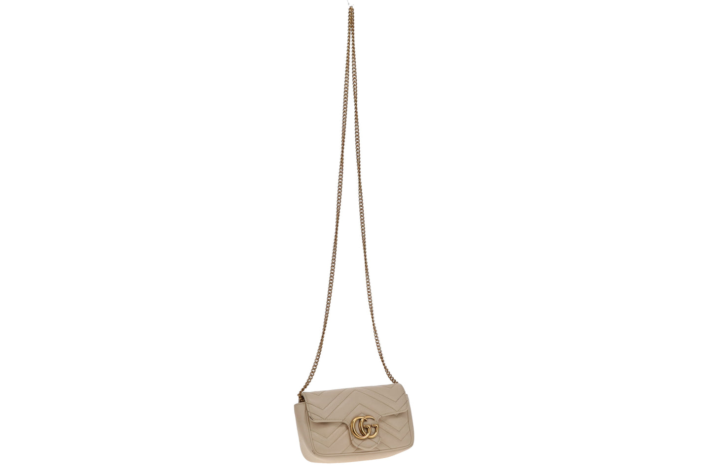 Gucci Cream GHW Super Mini Marmont Bag