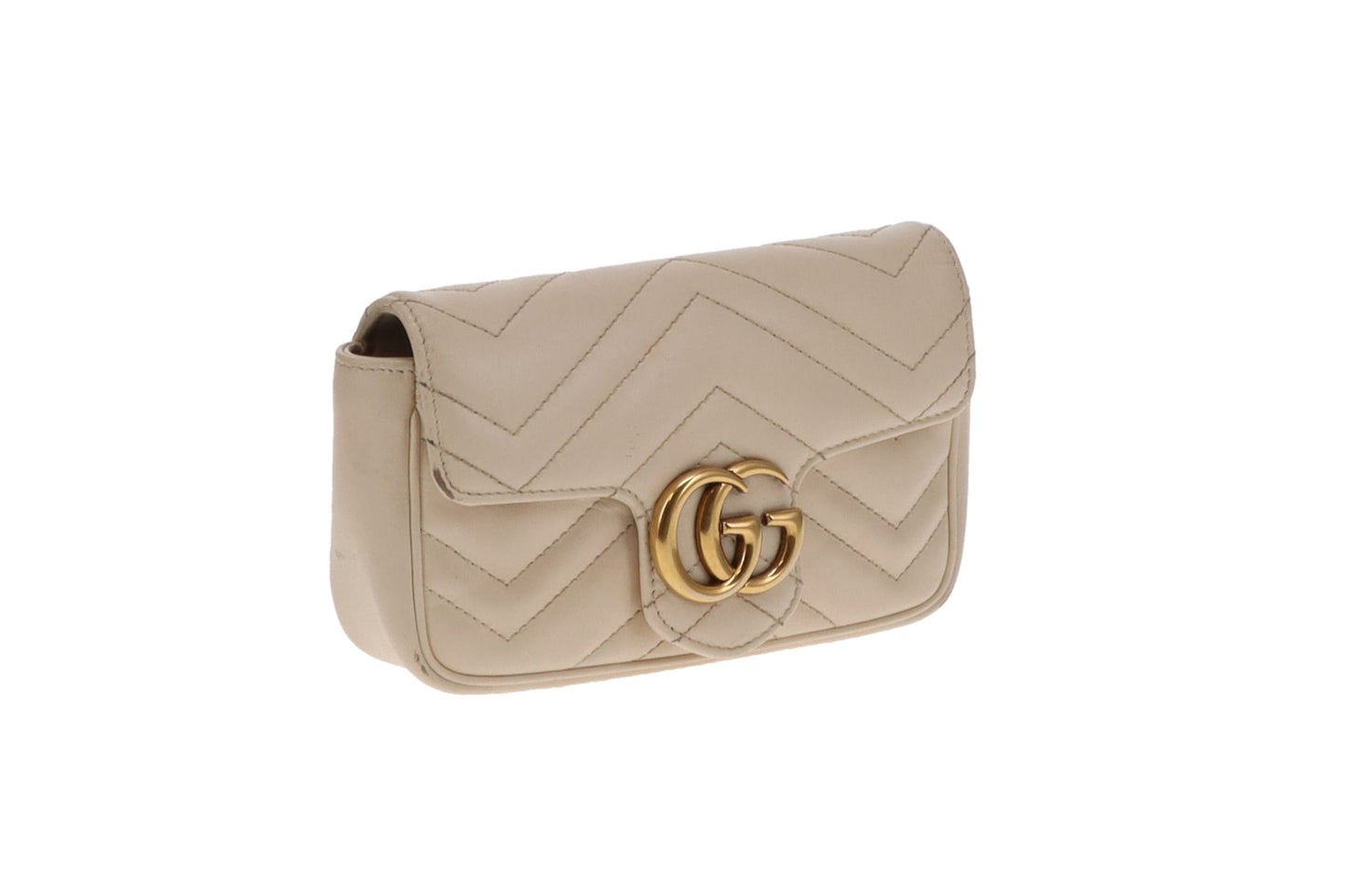Gucci Cream GHW Super Mini Marmont Bag