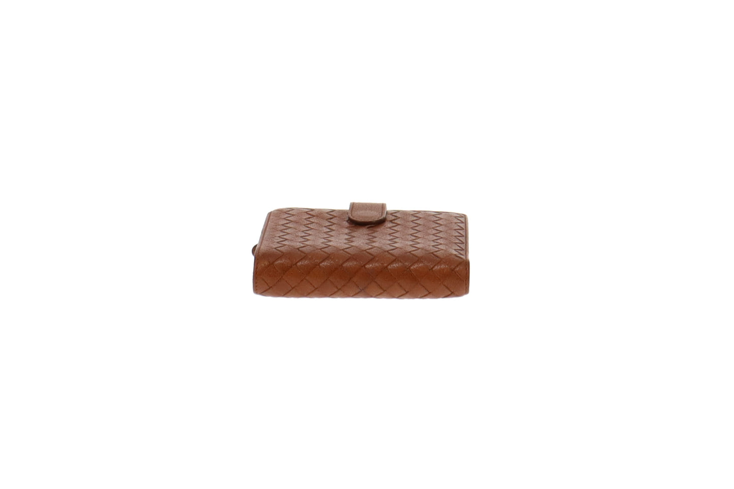 Bottega Veneta Tan Intrecciato Compact Wallet