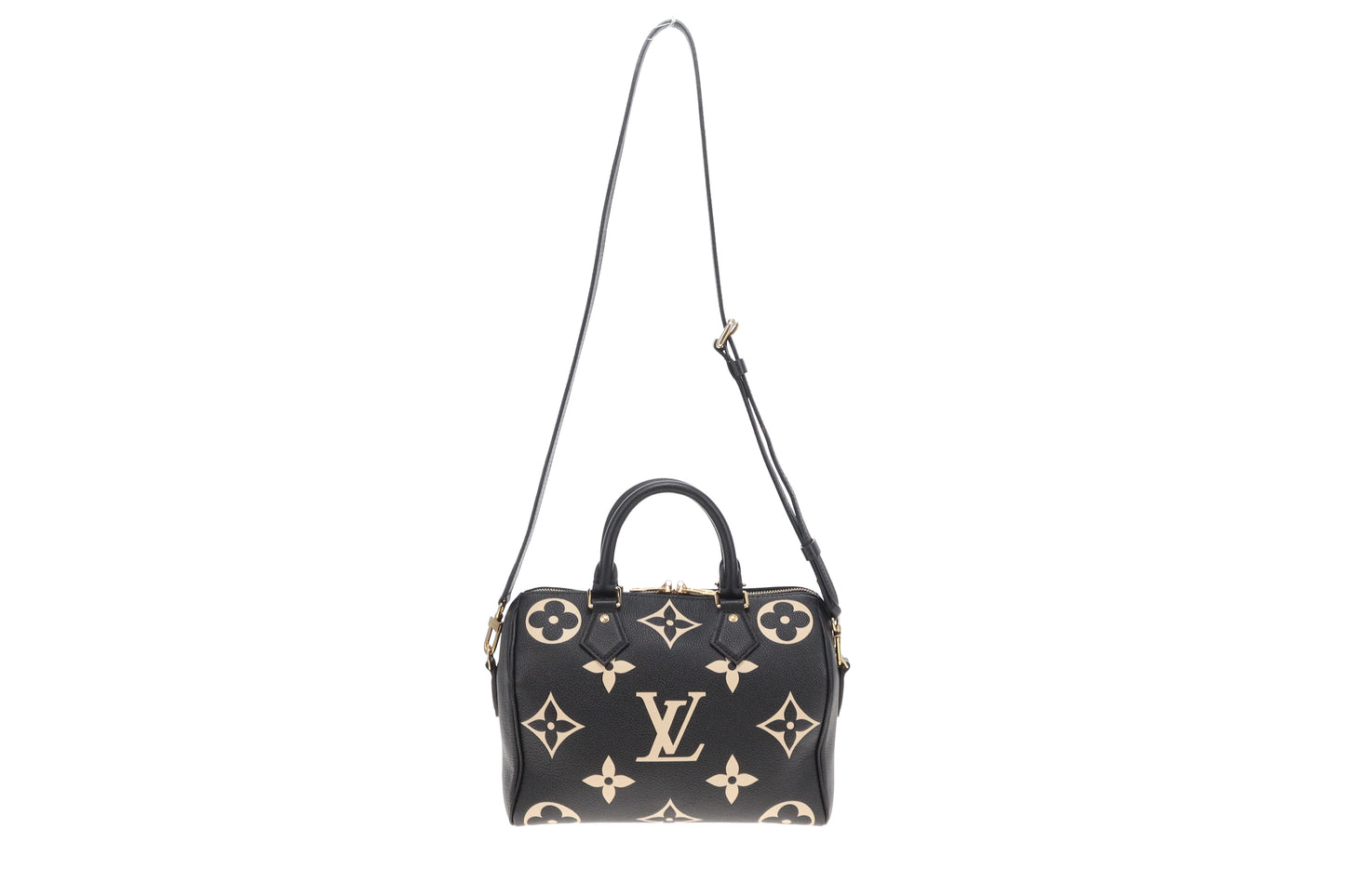 Louis Vuitton Speedy 25 Bandouliere Bicolour Monogram Empreinte (NFID)