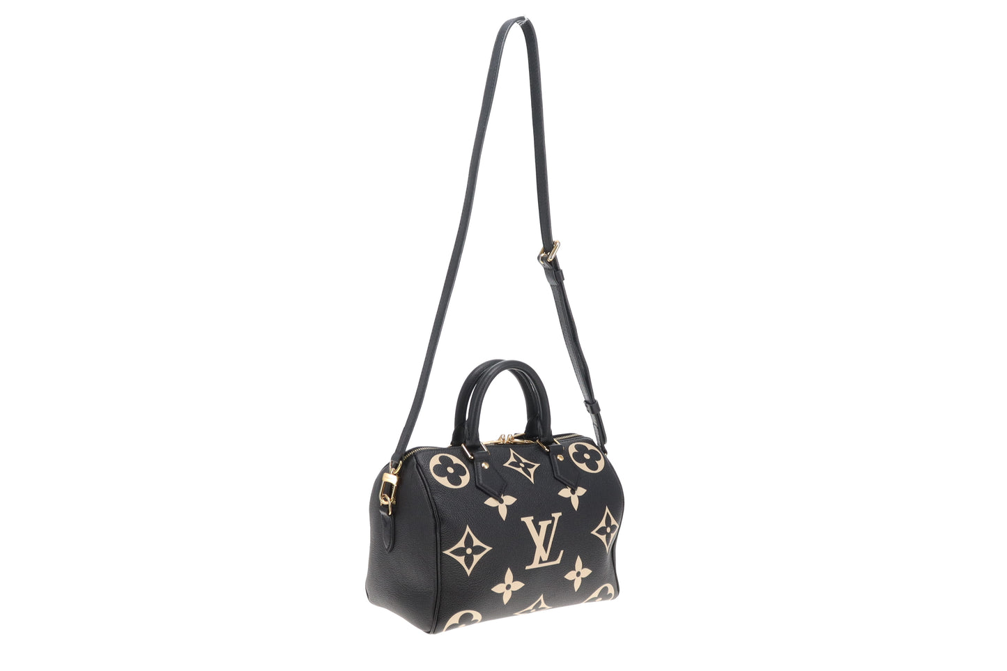 Louis Vuitton Speedy 25 Bandouliere Bicolour Monogram Empreinte (NFID)