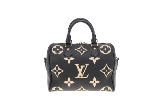 Louis Vuitton Speedy 25 Bandouliere Bicolour Monogram Empreinte (NFID)