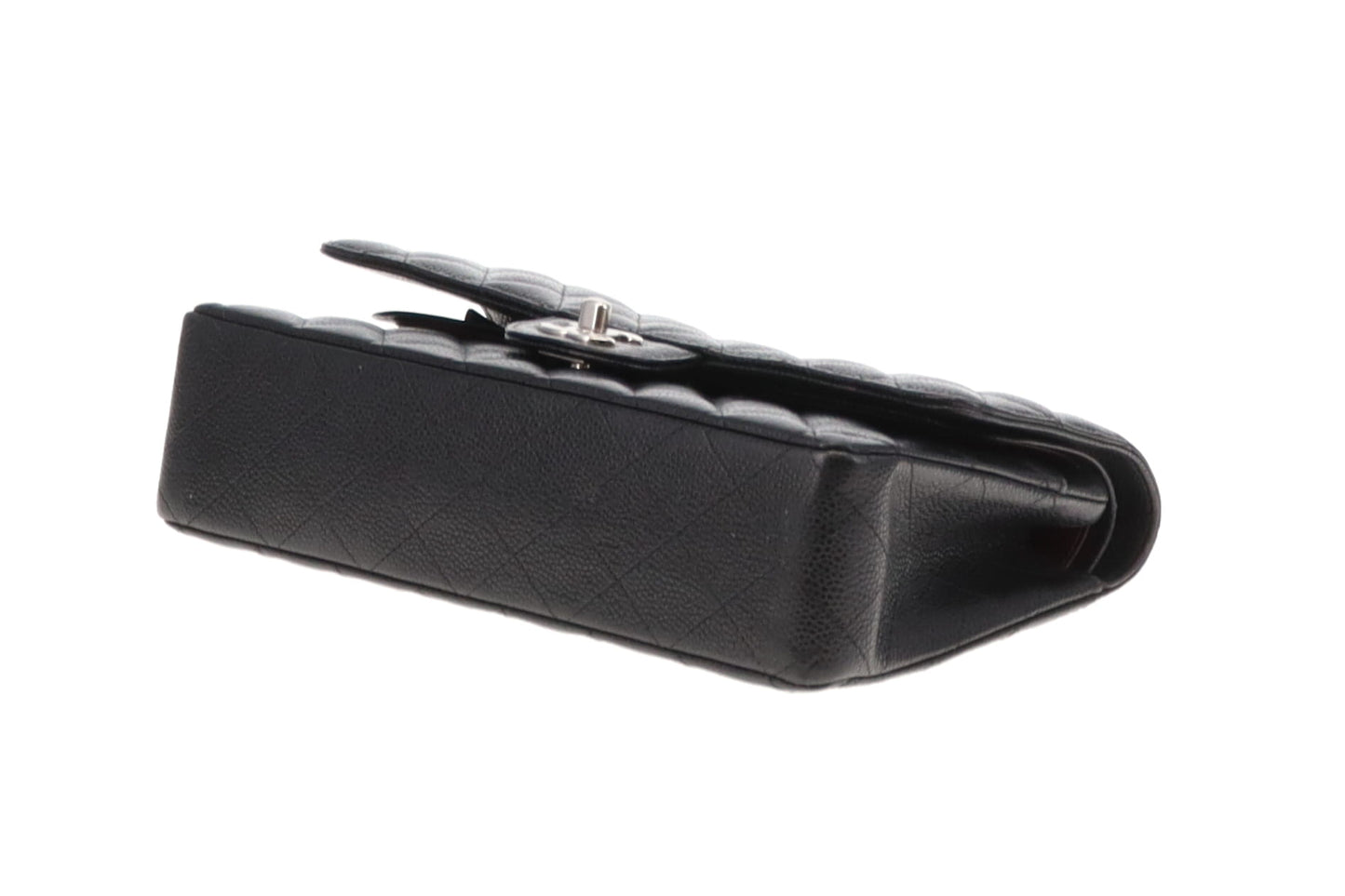 Chanel Classic Double Flap Medium Black Caviar With Silver Hardwear 2013