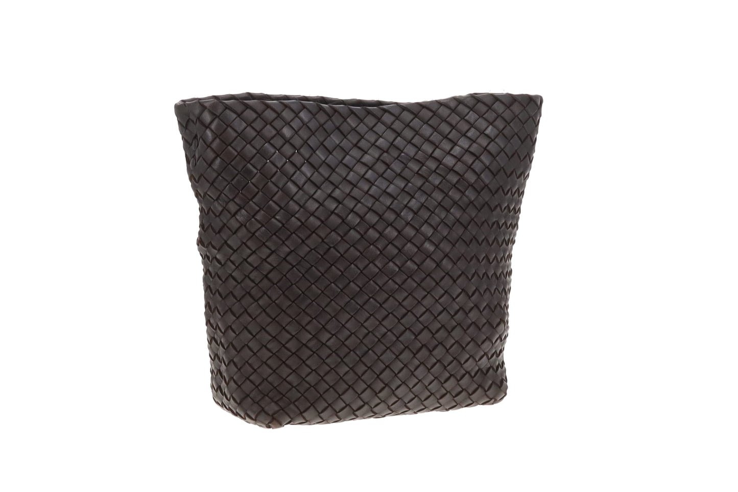 Bottega Veneta Crossbody Bag with Card Holder Dark Brown Intrecciato