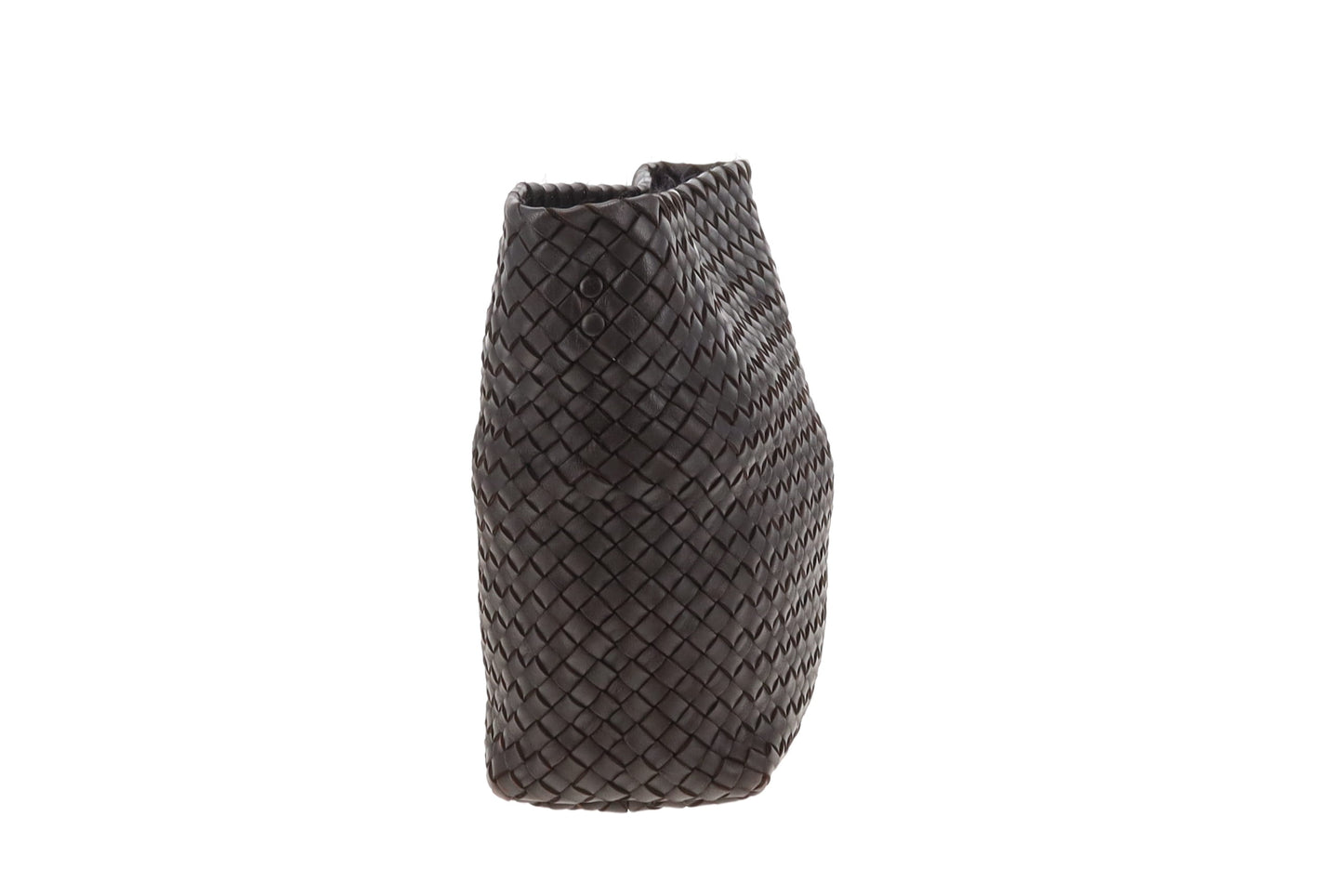 Bottega Veneta Crossbody Bag with Card Holder Dark Brown Intrecciato