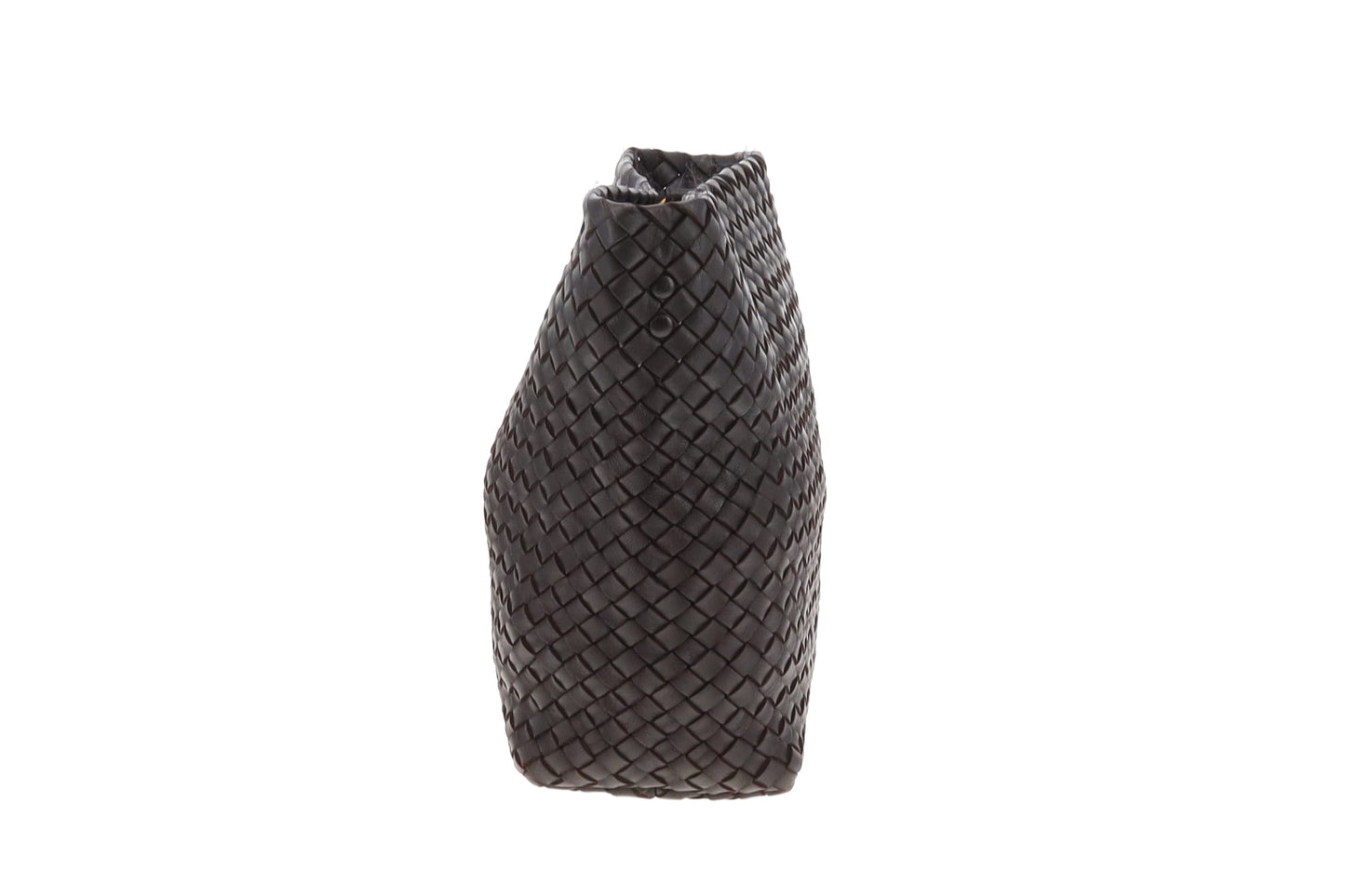 Bottega Veneta Crossbody Bag with Card Holder Dark Brown Intrecciato