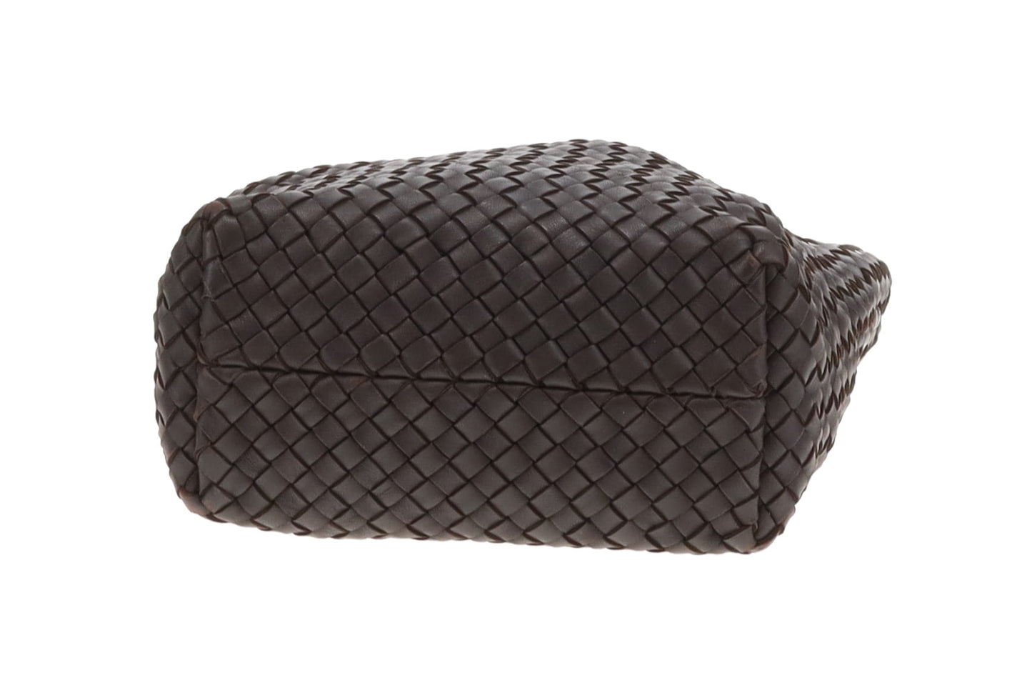 Bottega Veneta Crossbody Bag with Card Holder Dark Brown Intrecciato