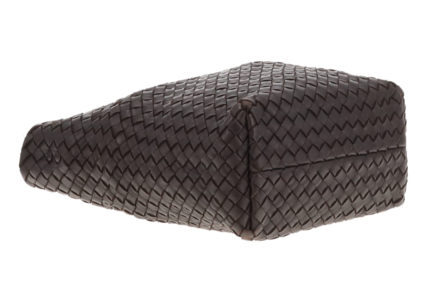Bottega Veneta Crossbody Bag with Card Holder Dark Brown Intrecciato