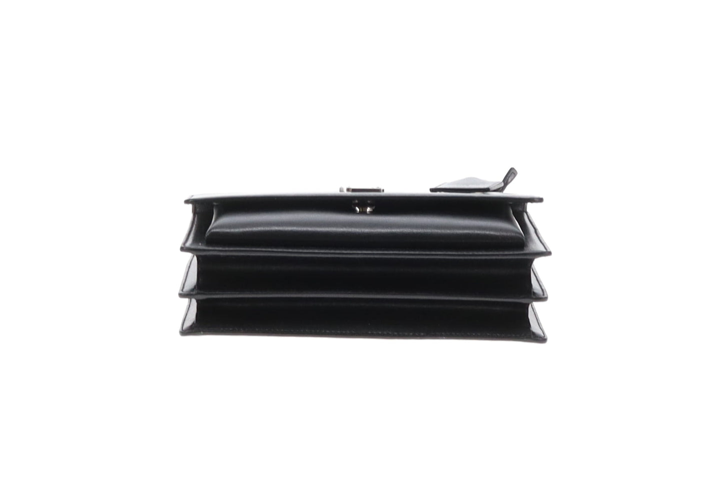 Saint Laurent Sunset Medium Black Leather SHW 2024