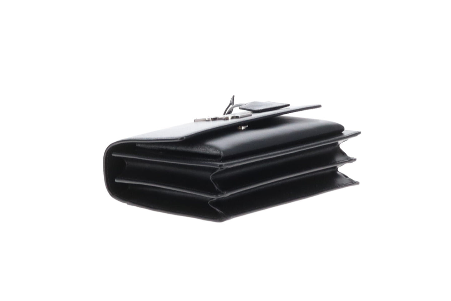 Saint Laurent Sunset Medium Black Leather SHW 2024