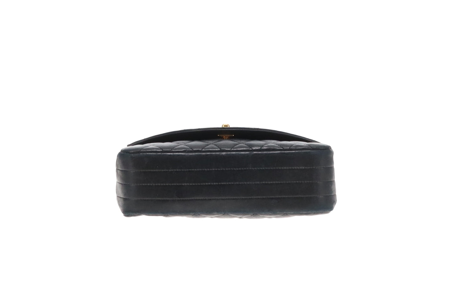 Chanel Half Moon Flap Bag Black Lambskin GHW 1989/91