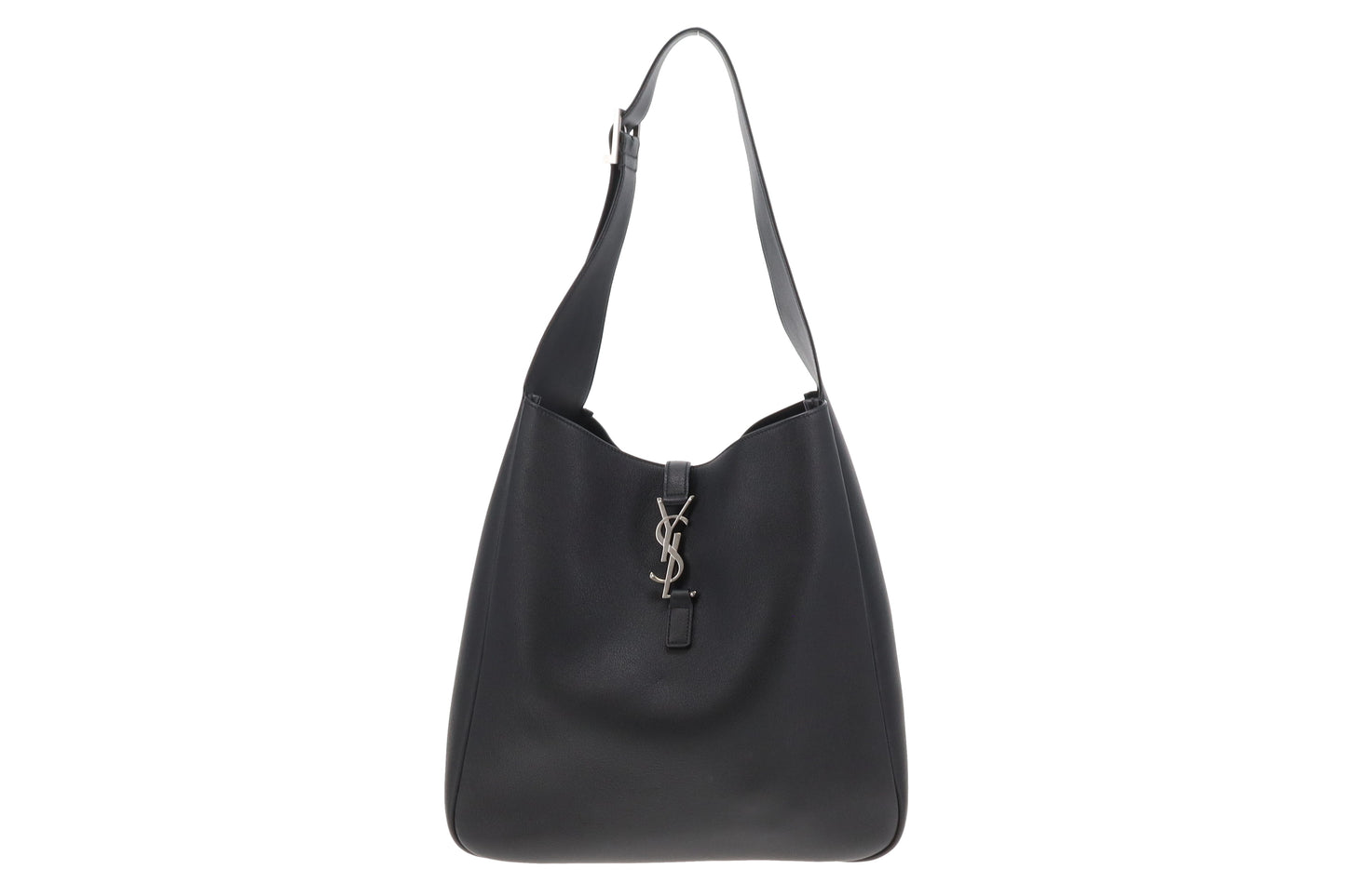 Saint Laurent Le 5 a 7 Supple Large Black Leather SHW 2024