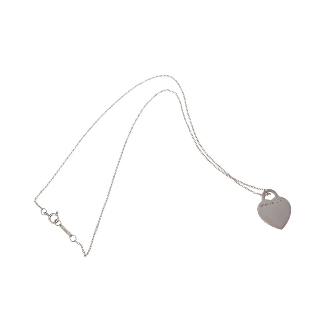 Tiffany & Co RTT Heart Tag Necklace Sterling Silver 2