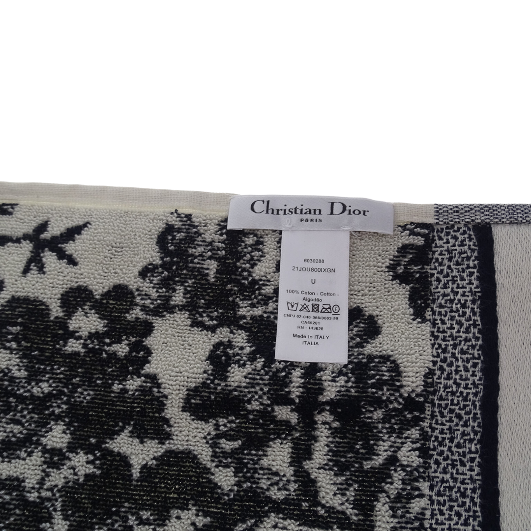 Dior 100% Cotton Toile De Jouy Sauvage Beach Towel