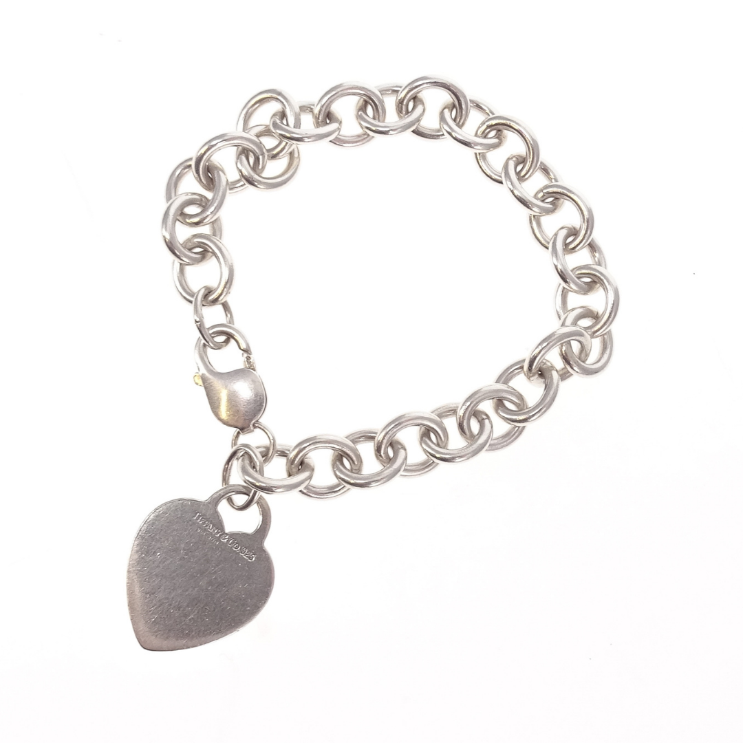 Tiffany & Co Heart Tag Bracelet Sterling Silver 925 SS