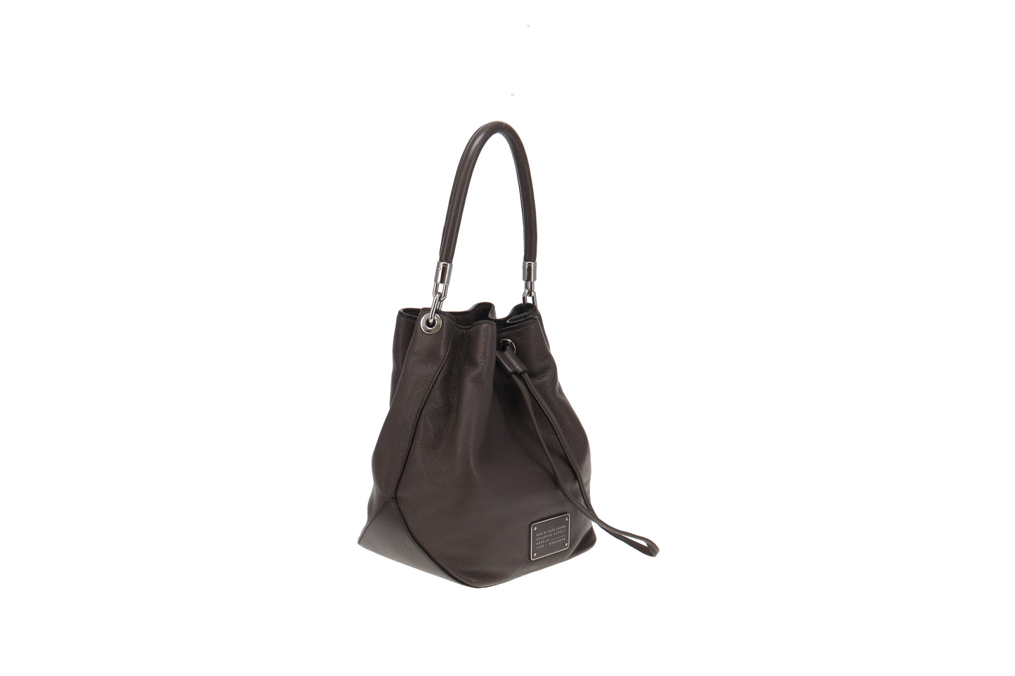 Marc By Marc Jacobs Slate Grey Leather Drawstring Too Hot To Handle