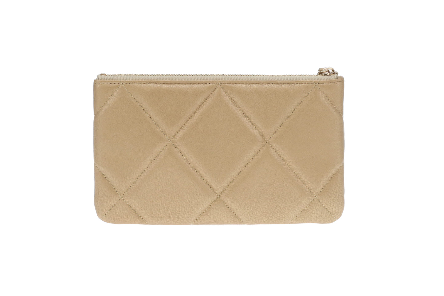 Chanel 19 O Case Gold Leather GHW 2020