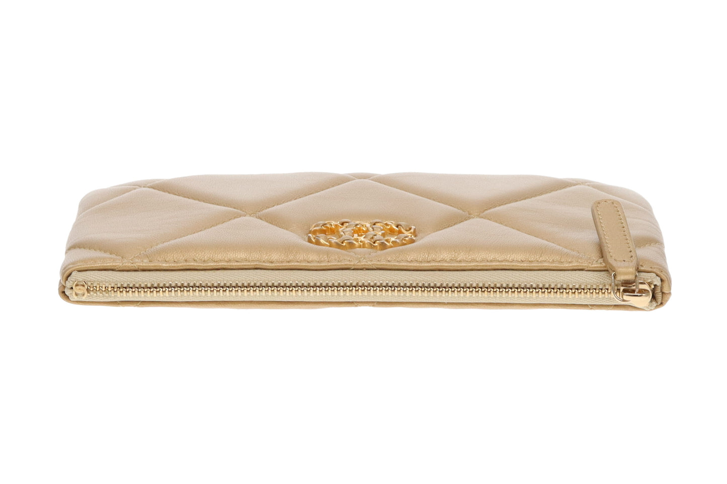 Chanel 19 O Case Gold Leather GHW 2020