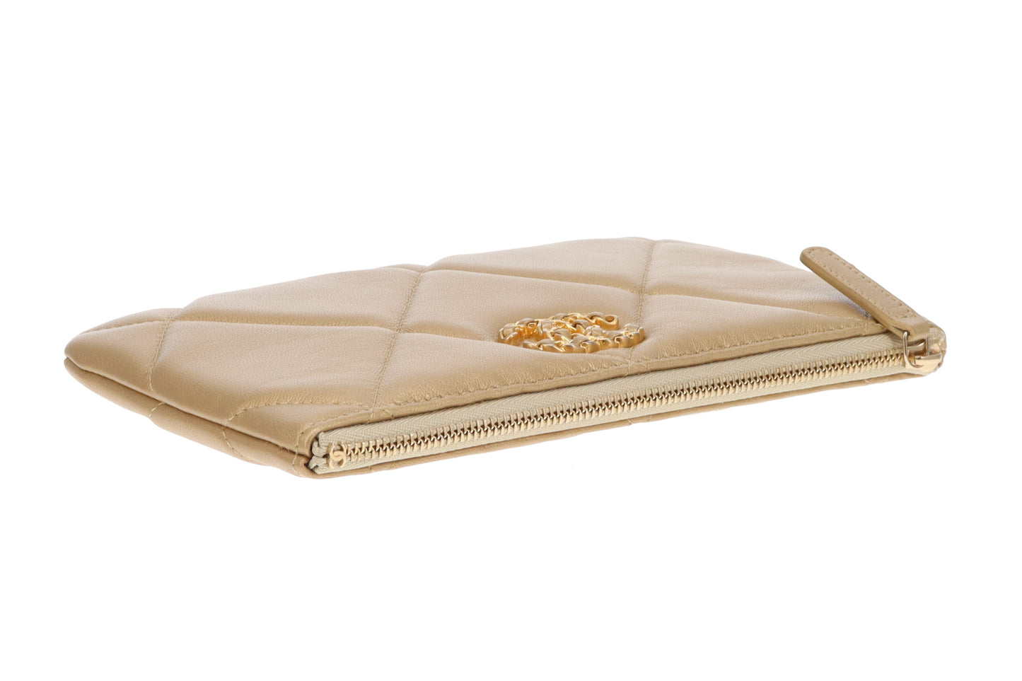 Chanel 19 O Case Gold Leather GHW 2020