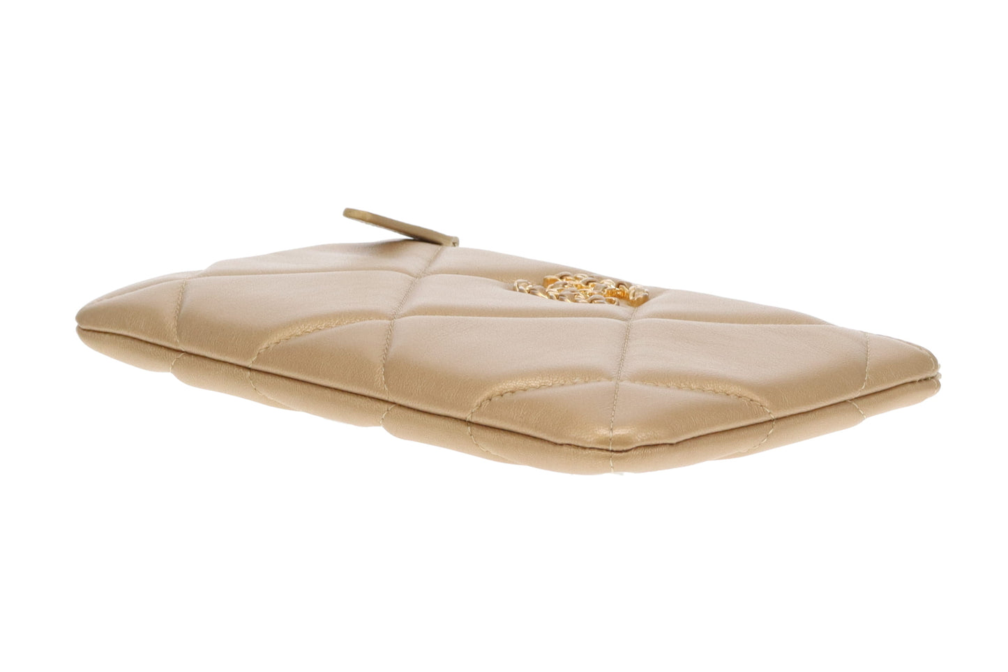 Chanel 19 O Case Gold Leather GHW 2020